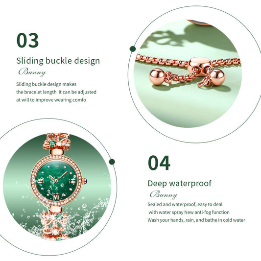 New Women's Premium Luxury Waterproof Bracelet Watch