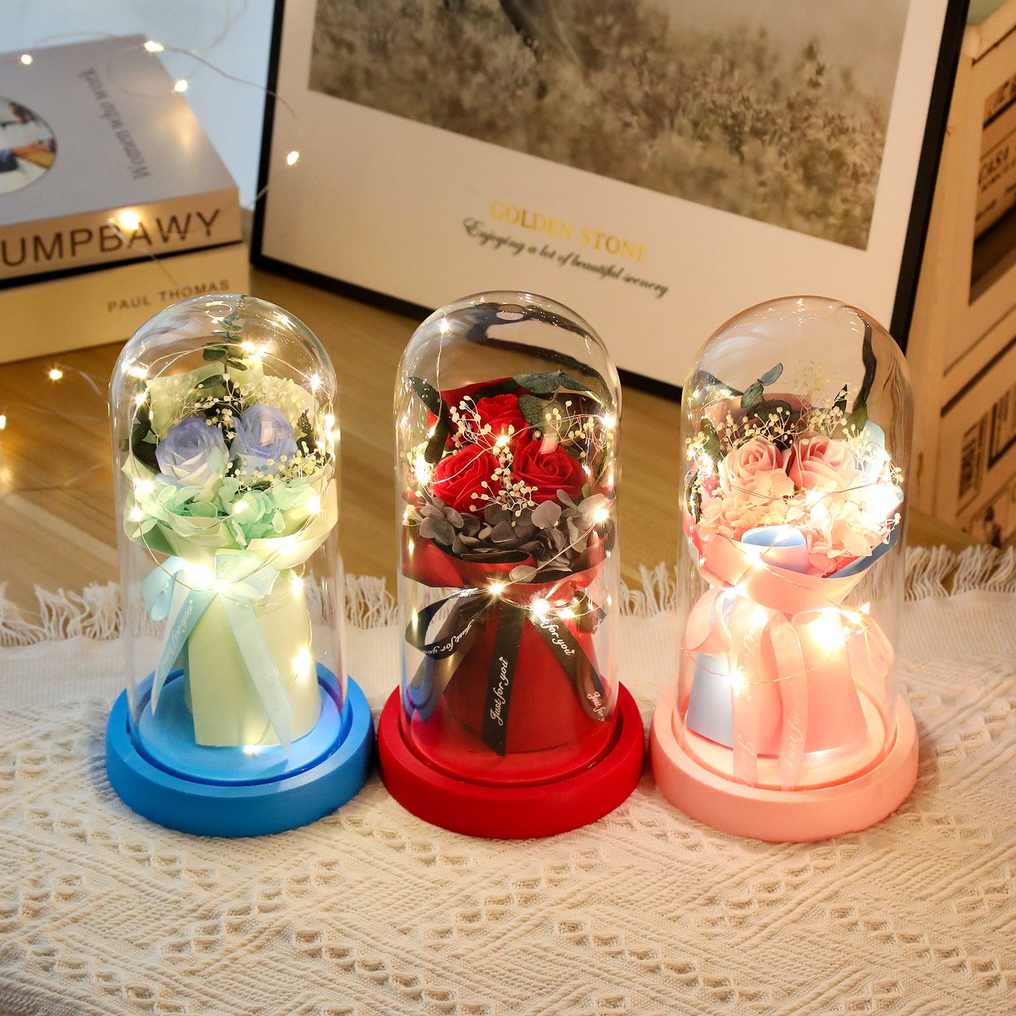 Le Bouquet Éternel "Symphonie" - Éclat Multiflore & Écrin Cadeau